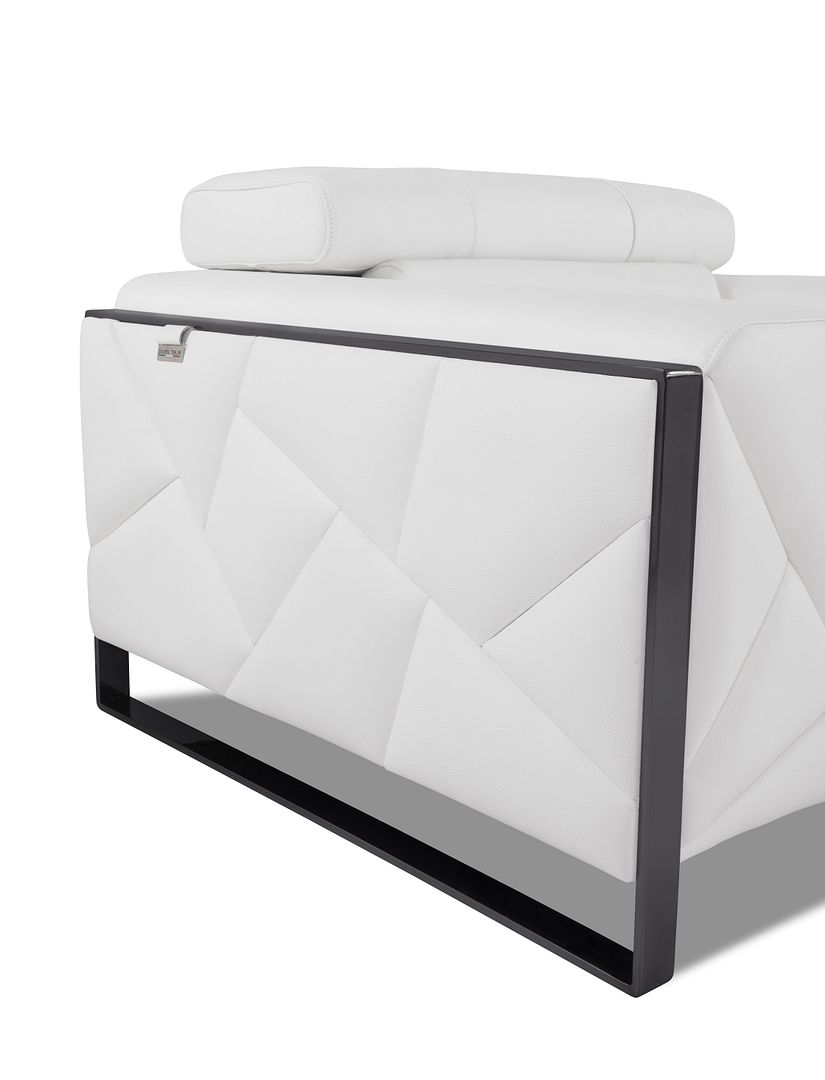 903 Divanitalia Loveseat with Adjustable Headrest in Top-grain Italian Leather