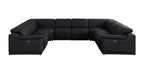 2679 8-Piece U-Shaped Power Reclining Sectional Sofa in Genuine Leather - 4 Recliners