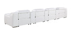 1116 Divanitalia 7-Piece Modular Power Reclining Sofa in Top Grain Italian Leather with 4 Power Recliners & Power Headrests - White - SKU 1116-WHITE-S-7.4-HT - view 10