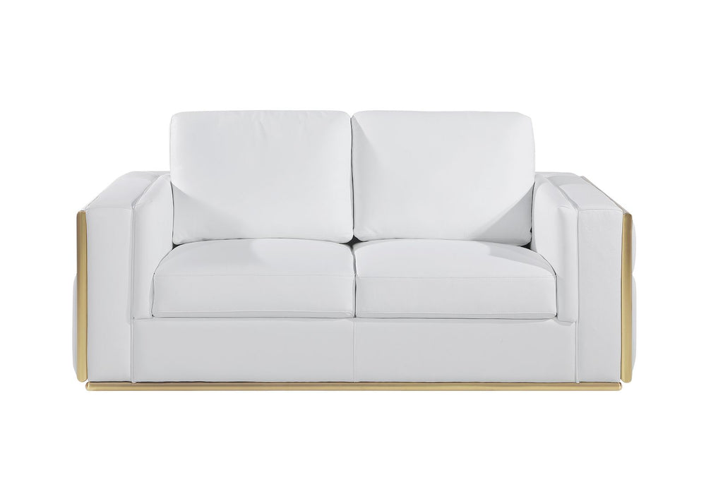 1130 Divanitalia 2-Piece Sofa Set in Top-grain Italian Leather - White - SKU 1130-WHITE-2PC - view 7