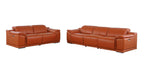 9762 Divanitalia 5-Piece Modular Power Reclining Sofa and Loveseat Set with 5 Power Recliners in Top Grain Italian Leather - Camel - SKU 9762-CAMEL-5.4-HT-2PC - view 3