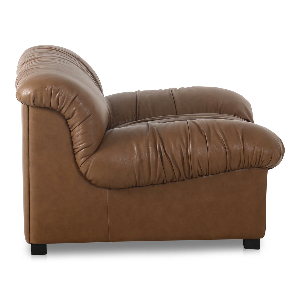 Halston Lounge Chair Tan Leather