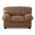 Halston Lounge Chair Tan Leather