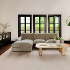 Berga Sectional Right Pebble