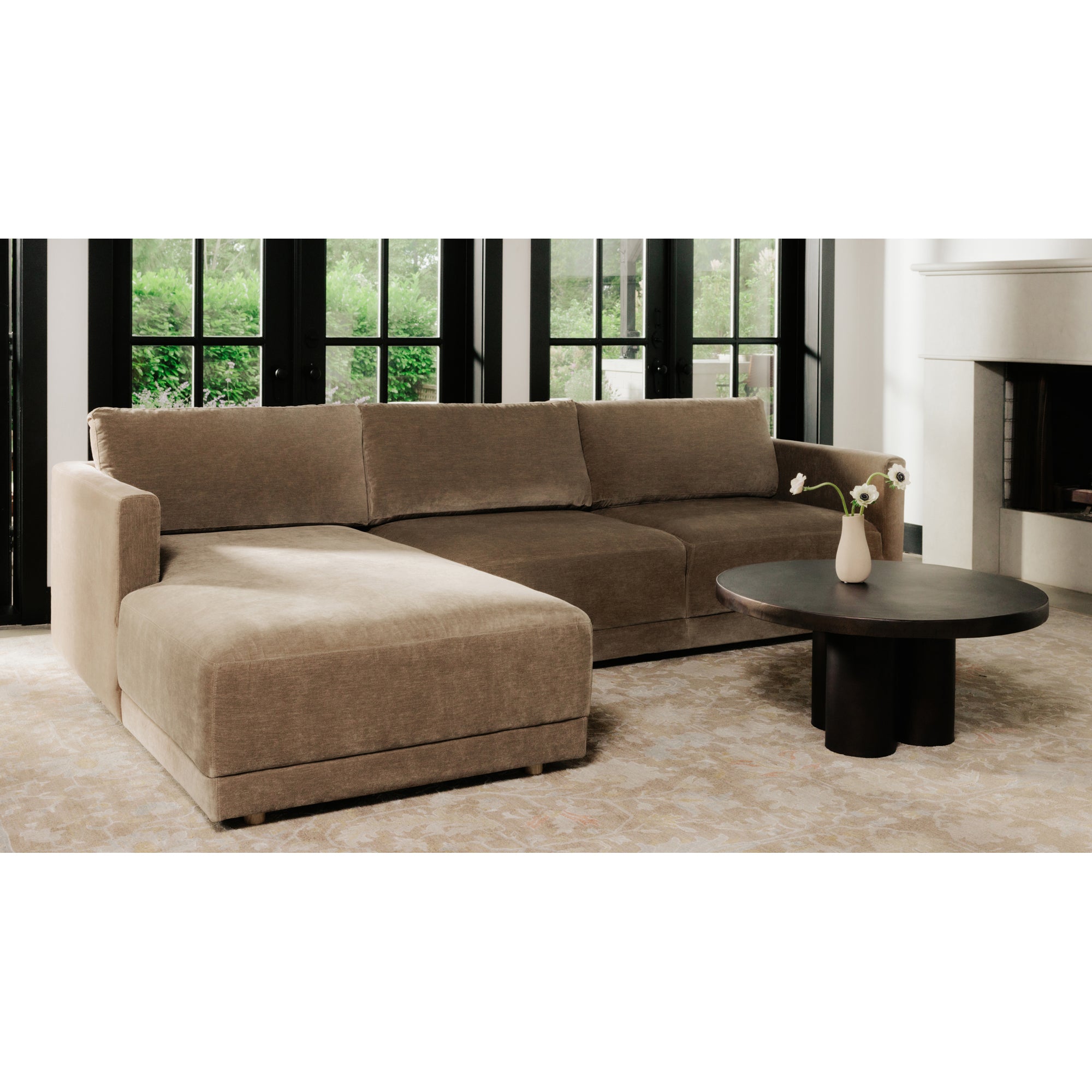 Bryn Sectional Camel Left