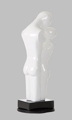 Love - Modern White Polyresin Sculpture