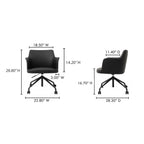 Morris Office Chair PVC Black