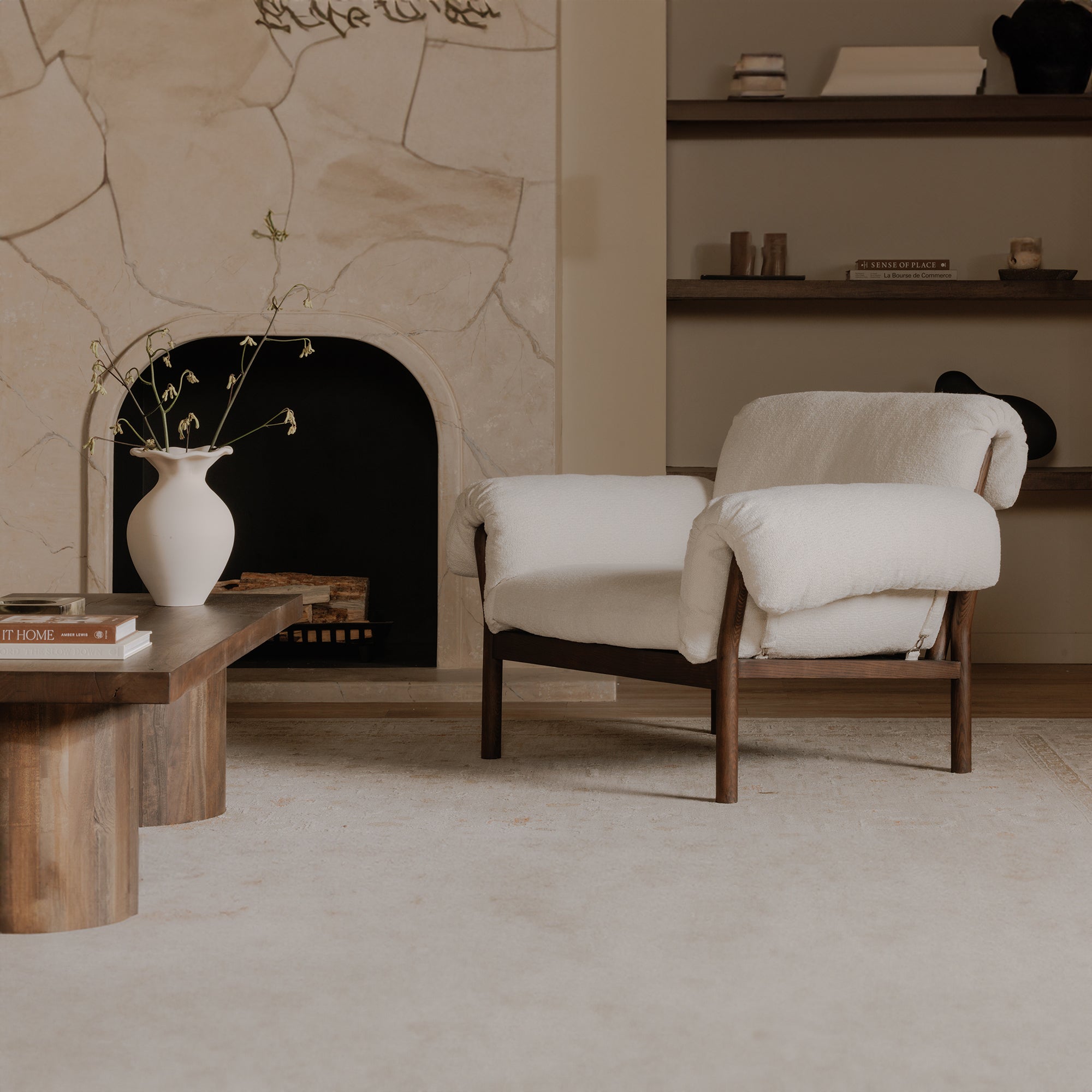 Cardero Lounge Chair Ivory