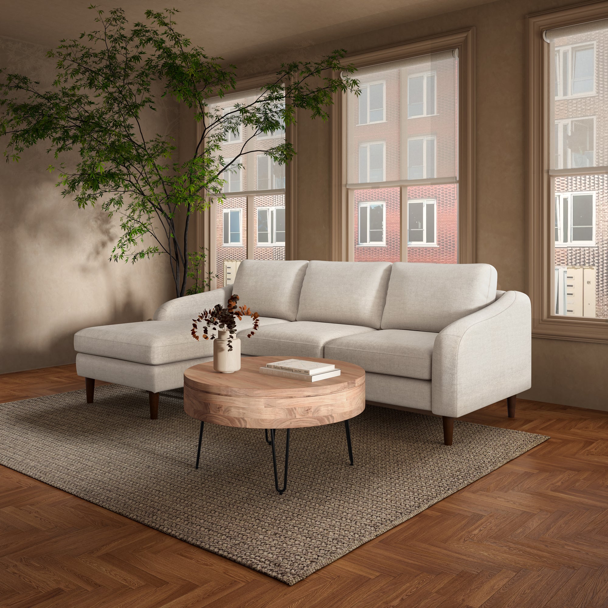 Quinn Sectional Oatmeal