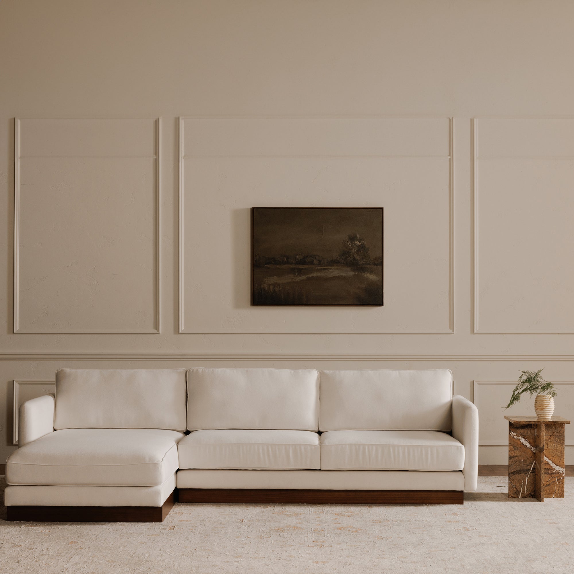 Vernon Right Sectional White
