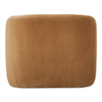 Faye Accent Chair Tan Faux Mohair