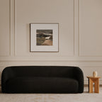 Faye Sofa Black Boucle
