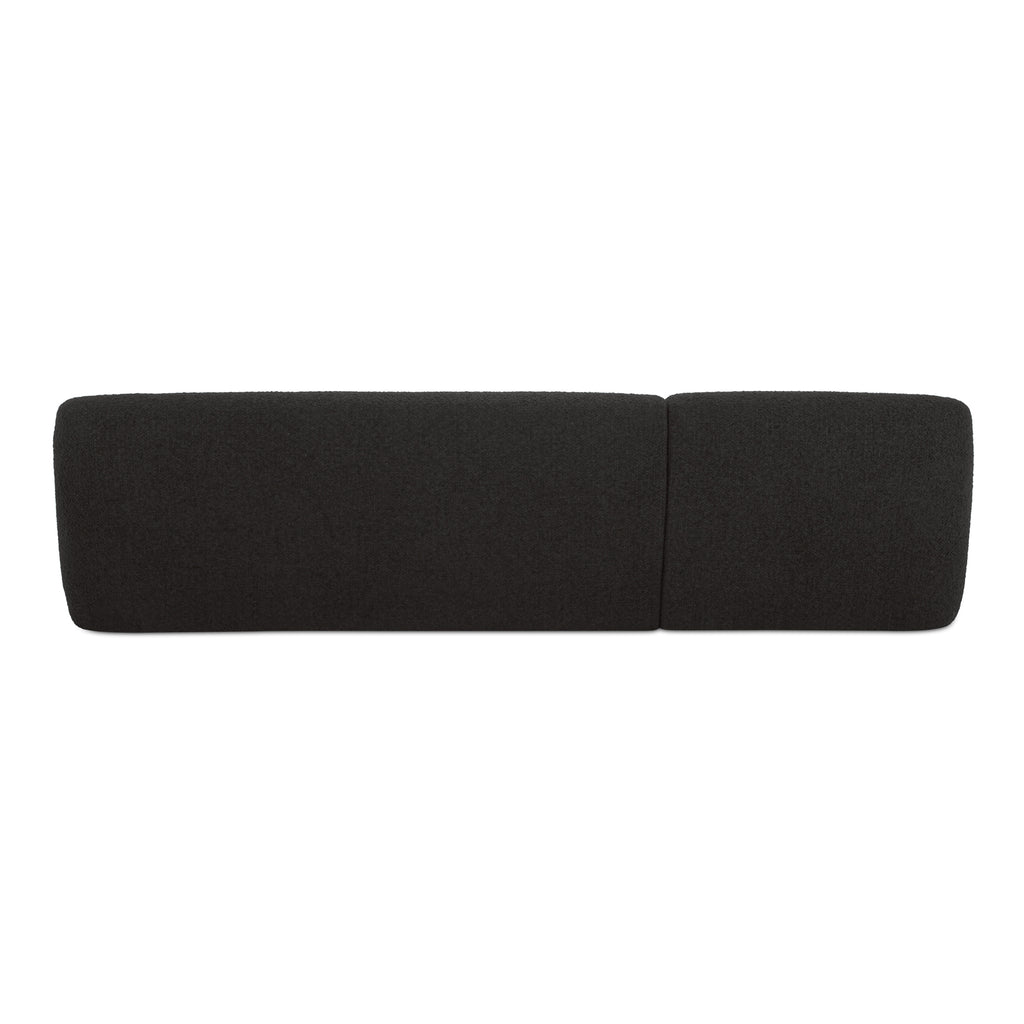 Faye Left Sectional Black Boucle