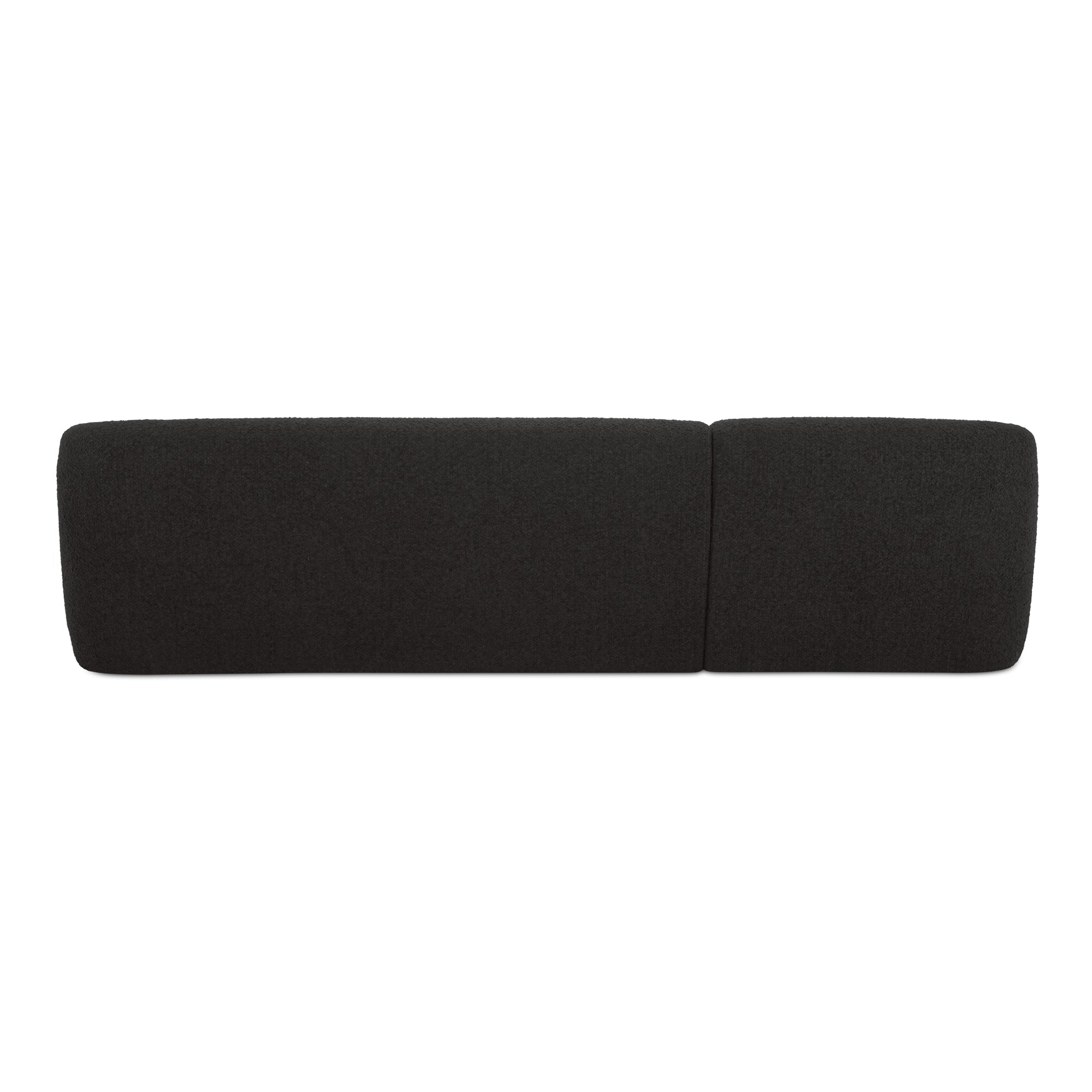 Faye Left Sectional Black Boucle