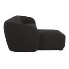 Faye Left Sectional Black Boucle