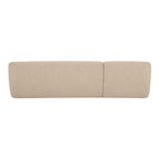 Faye Left Sectional Beige Boucle