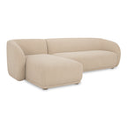 Faye Left Sectional Beige Boucle