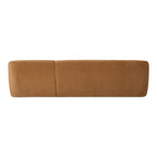 Faye Right Sectional Tan Faux Mohair