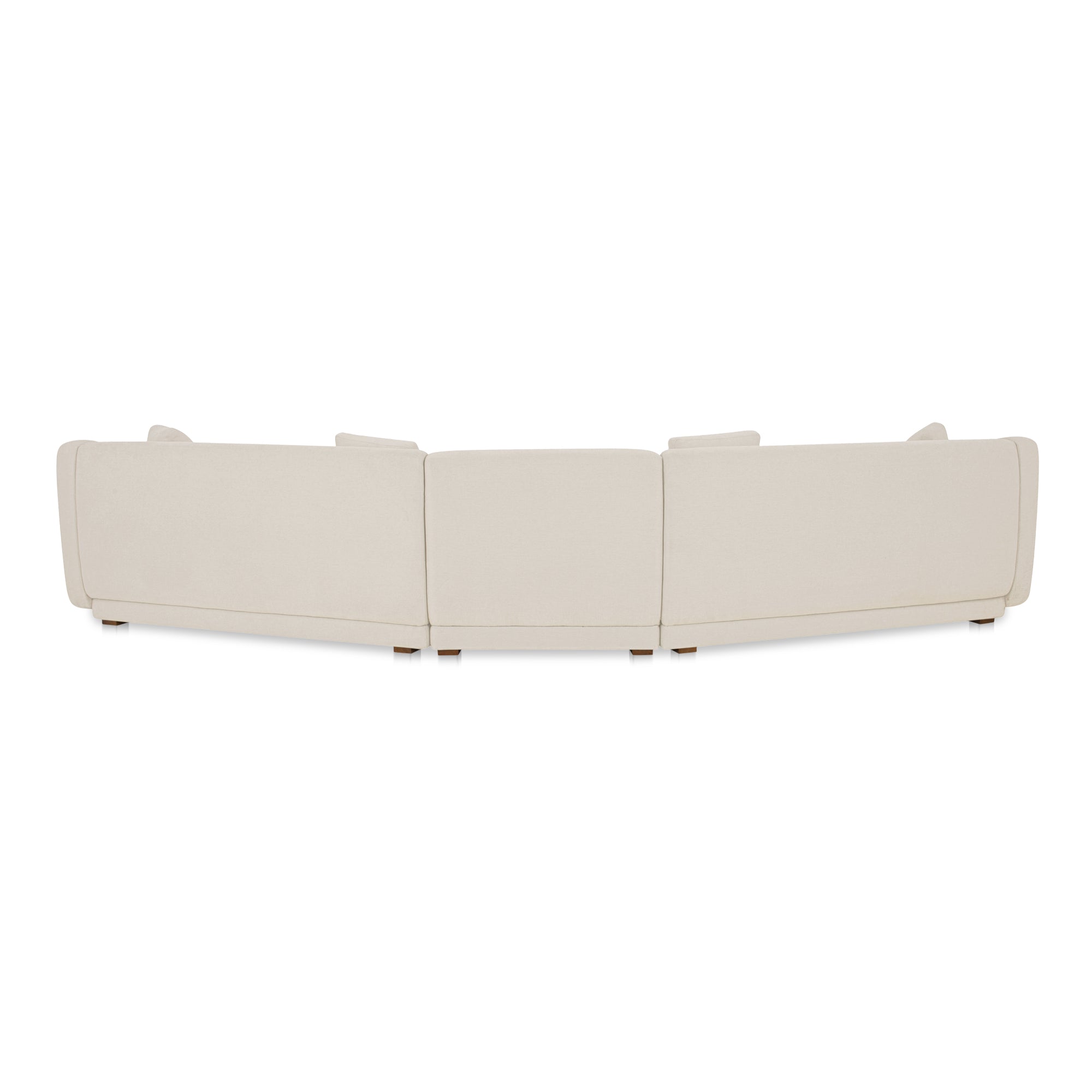 Fraser 3 Piece Modular Sectional with Slipper White