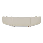 Fraser 3 Piece Modular Sectional with Wedge Slipper White