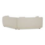 Fraser 3 Piece Modular Sectional with Wedge Slipper White