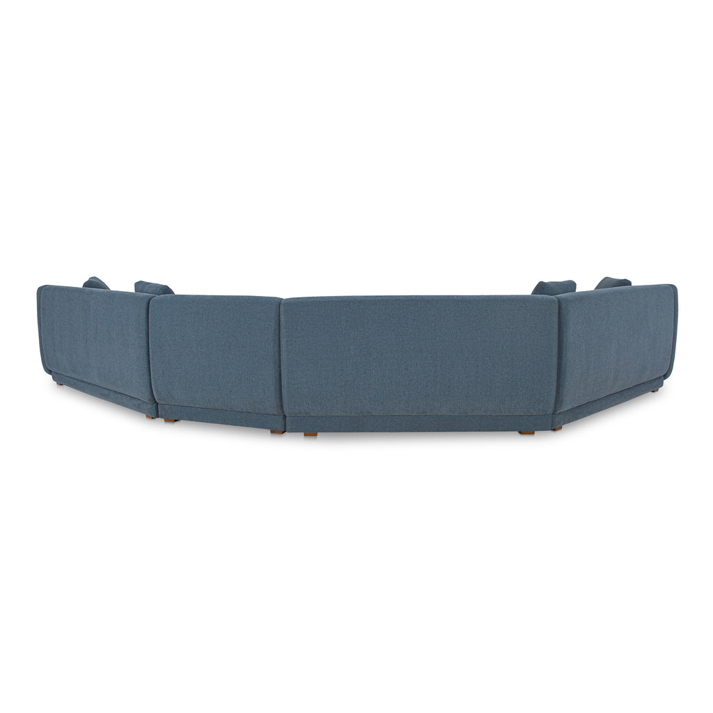 Fraser 4 Piece Modular Sectional Deep Blue