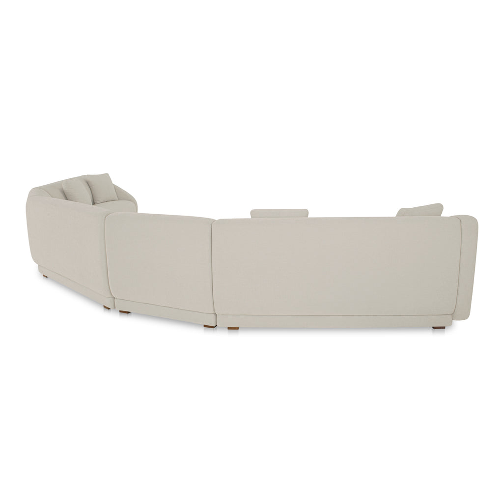 Fraser 5 Piece Modular Sectional White