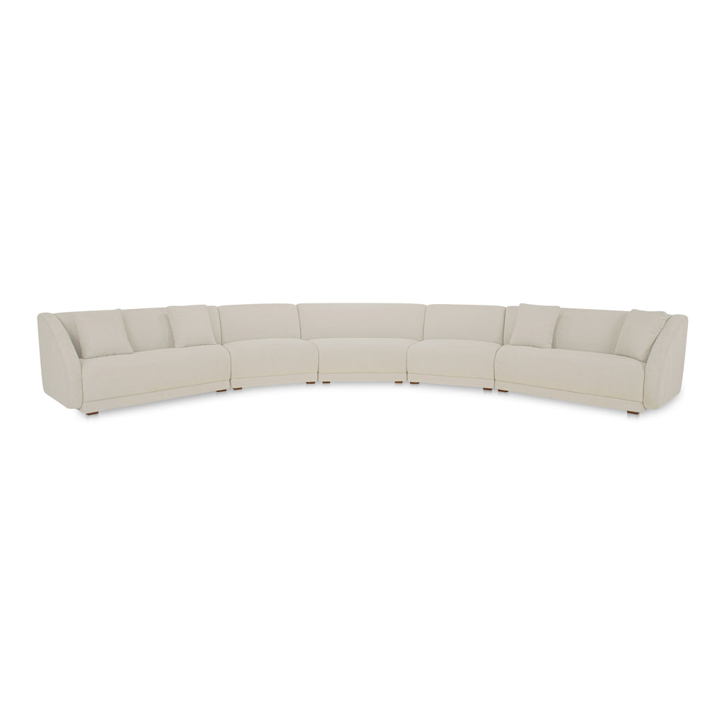 Fraser 5 Piece Modular Sectional White