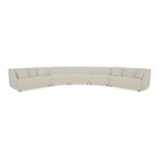 Fraser 5 Piece Modular Sectional White