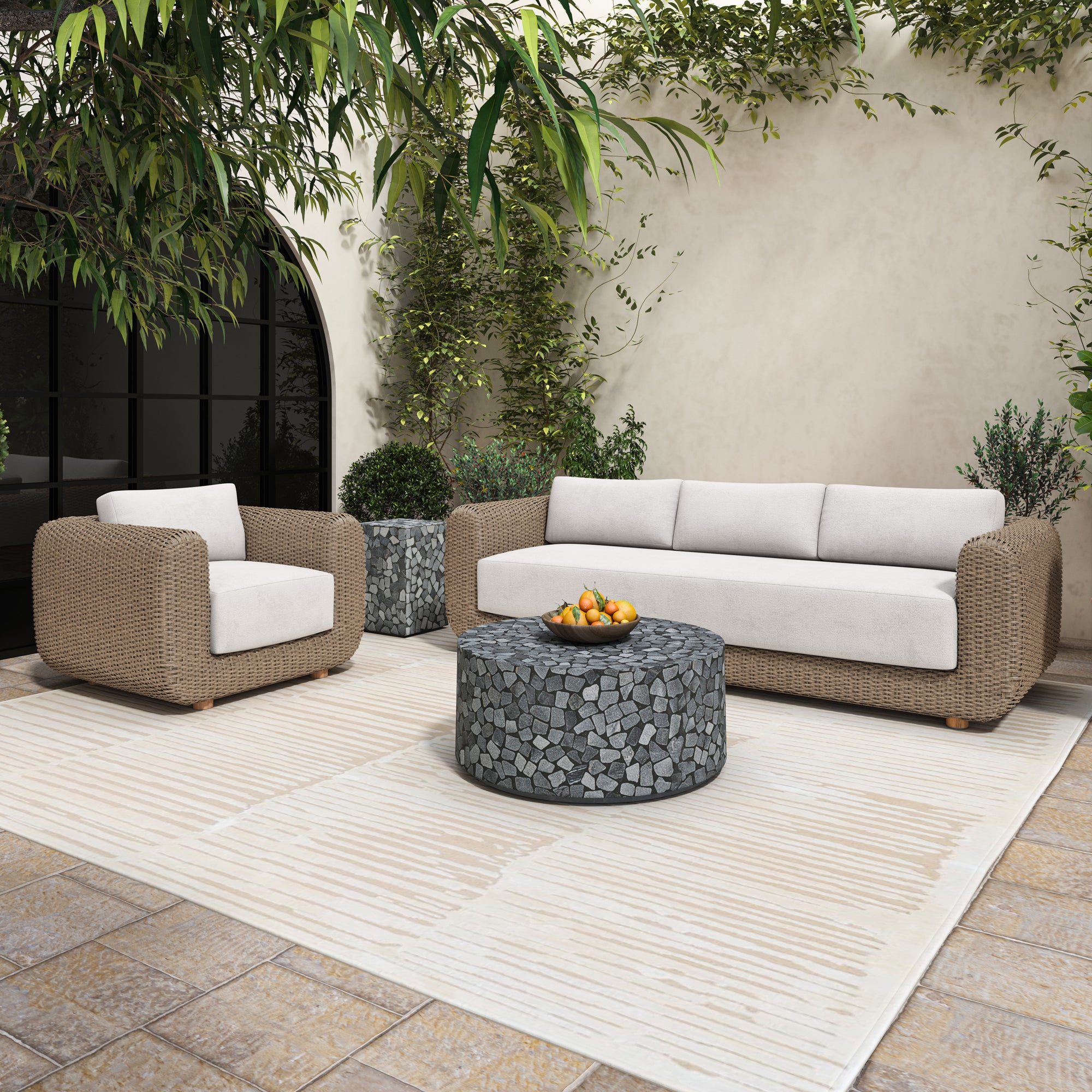 Soma Outdoor Accent Chair Natural