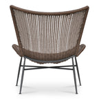 Paige Outdoor Accent Chair Brown