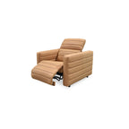 Juno Power Recliner Chair Tan Leather