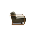 Eckersley Lounge Chair Olive Leather