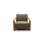Eckersley Lounge Chair Olive Leather