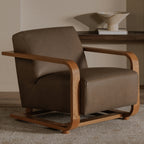 Eckersley Lounge Chair Cool Brown Leather