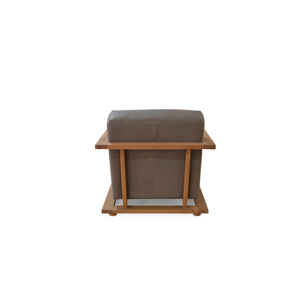 Eckersley Lounge Chair Cool Brown Leather