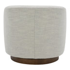 Oscy Swivel Chair Splashed White