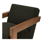 Garnet Lounge Chair Olive Wool Blend