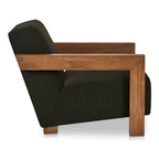 Garnet Lounge Chair Olive Wool Blend