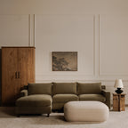 Marion Square Ottoman Beige