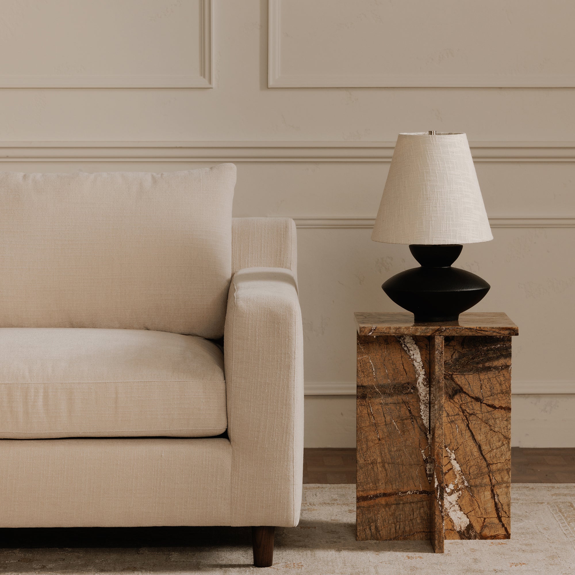 Hutton Left Sectional Beige