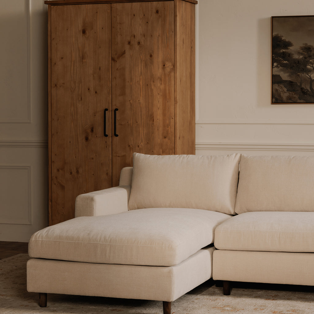 Hutton Right Sectional Beige