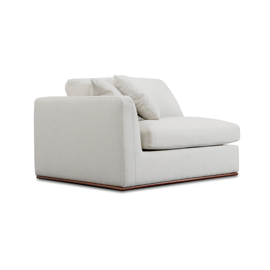 Rue Left Arm Facing Chair Off White