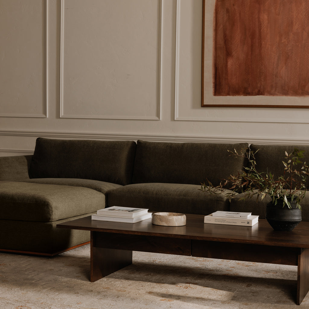 Rue Left Arm Facing Chair Deep Green