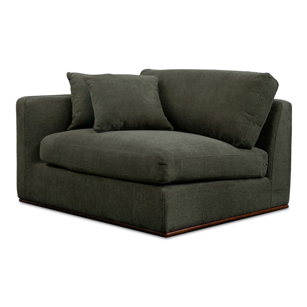 Rue Left Arm Facing Chair Deep Green