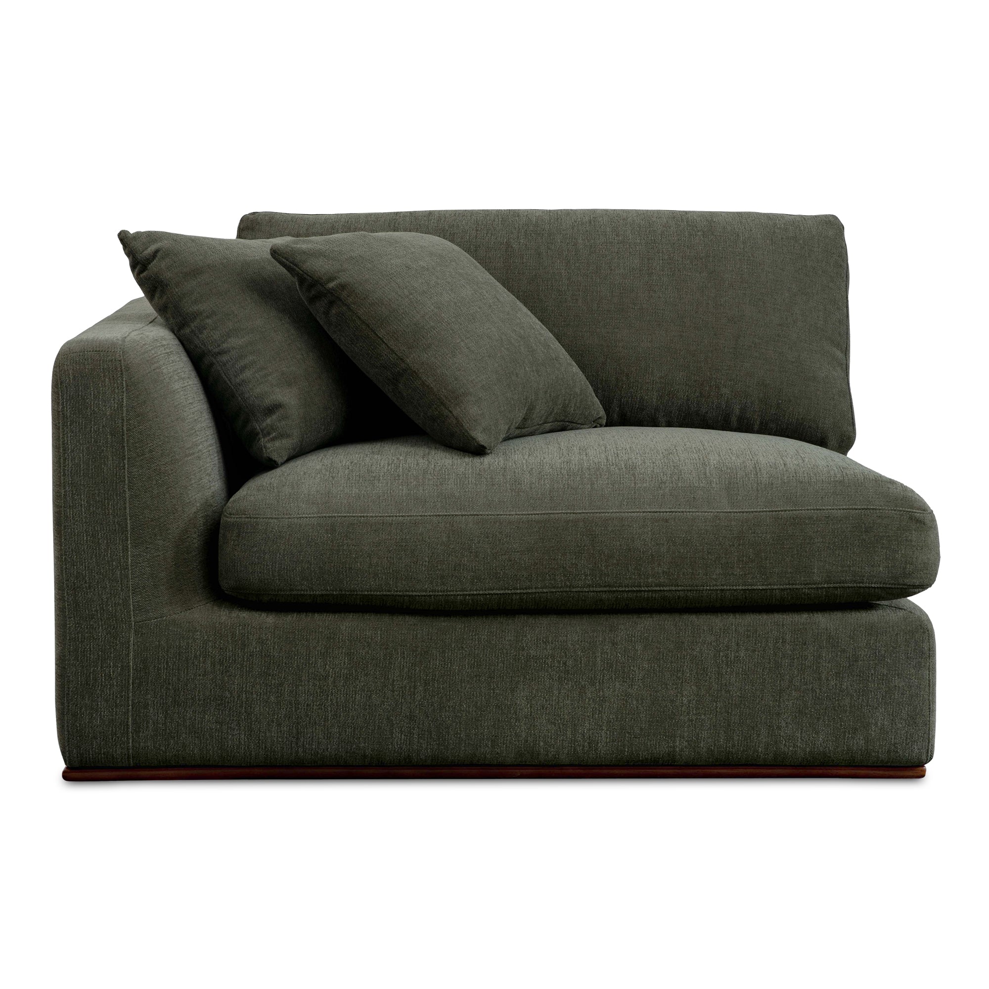 Rue Left Arm Facing Chair Deep Green