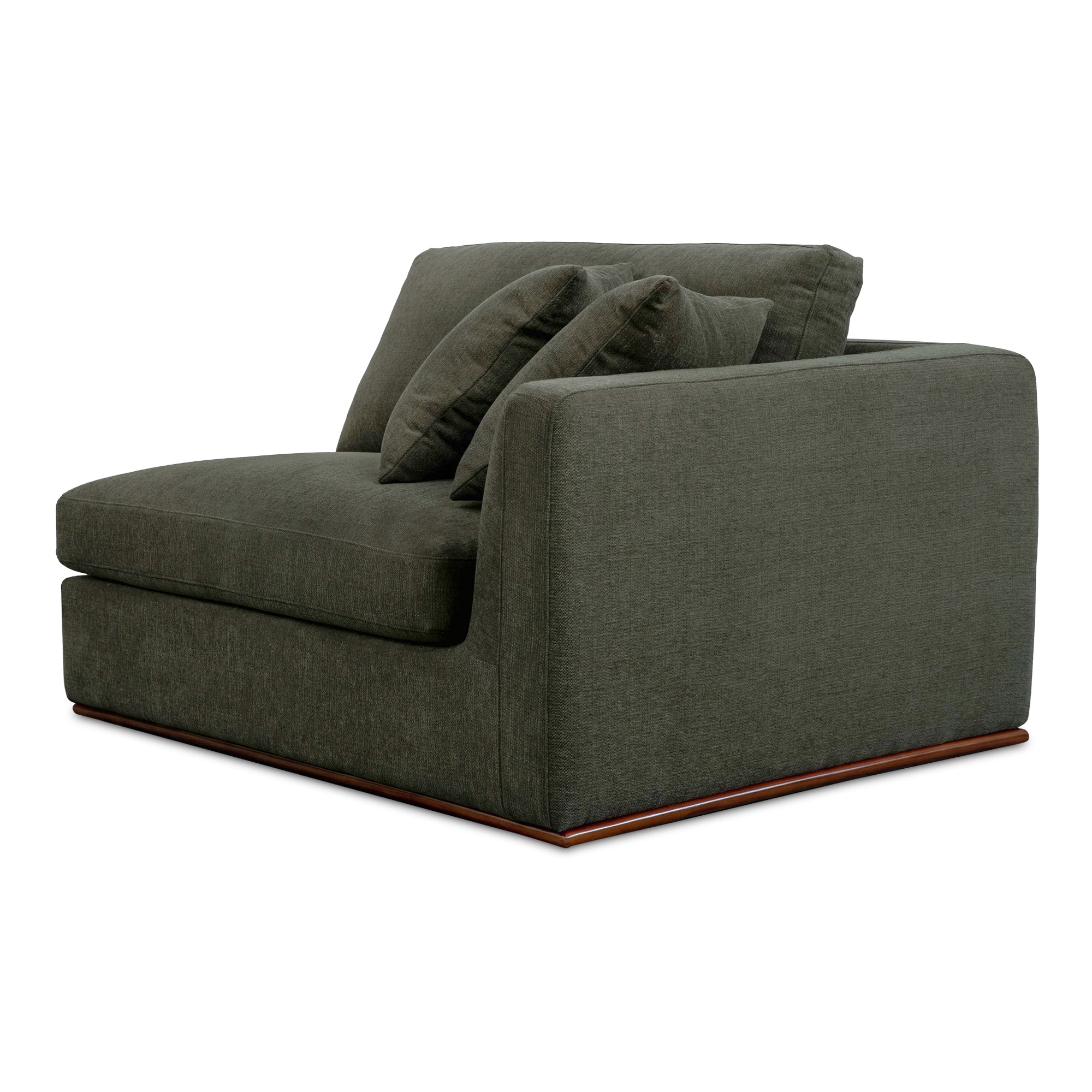 Rue Right Arm Facing Chair Deep Green