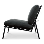 Salma Outdoor Accent Chair Speckled Charcoal