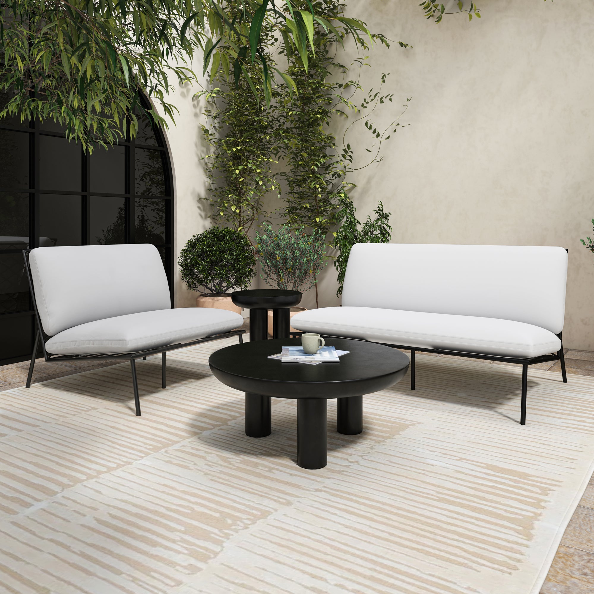 Salma Outdoor Sofa White
