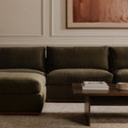 Rue Nook Modular Sectional Dark Green